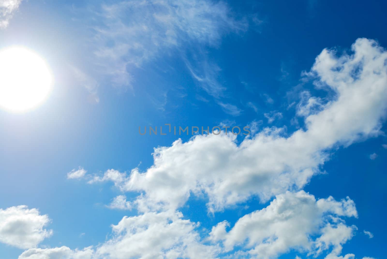 Cloud in blue sky