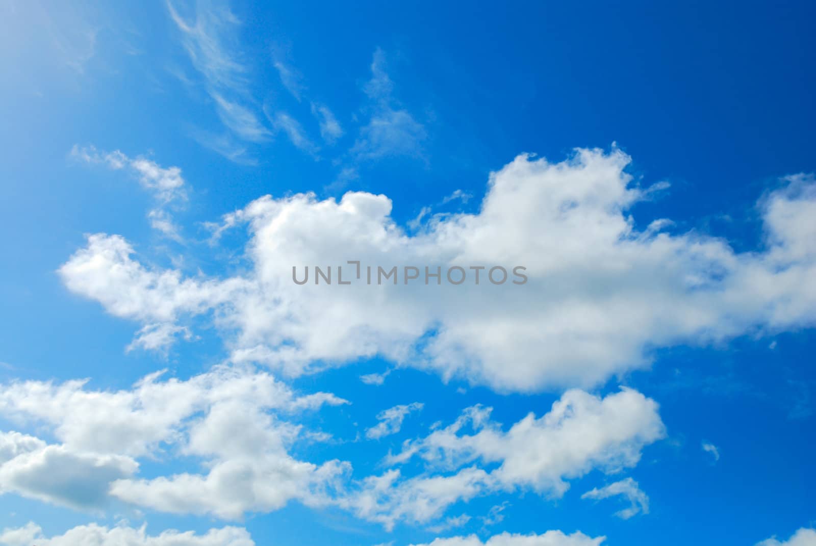 Cloud in blue sky