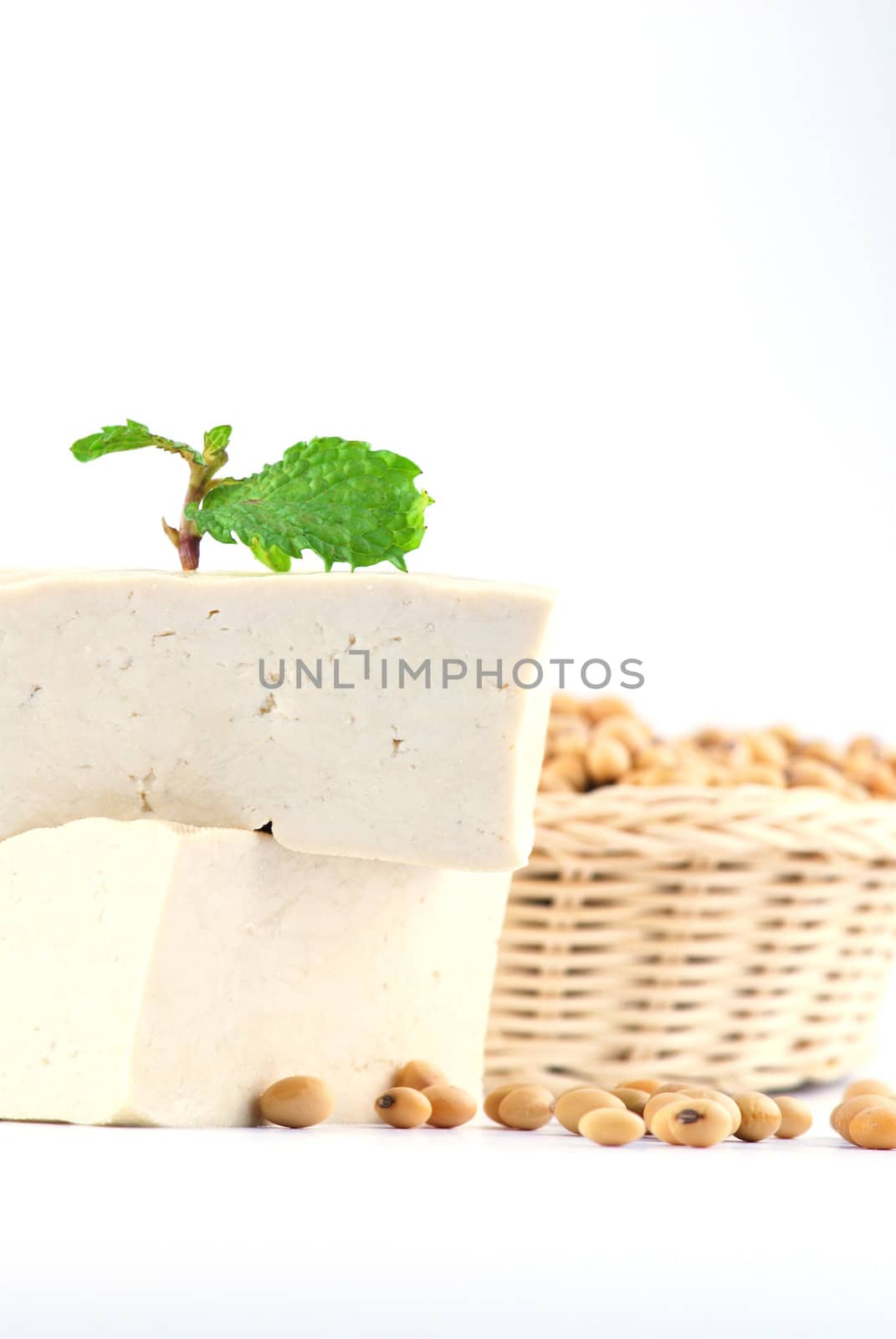 tofu and soy beans