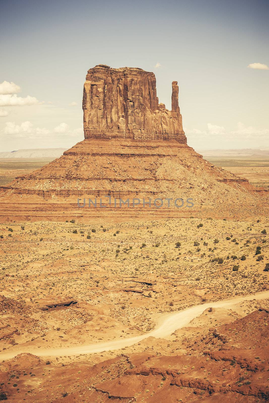 Monument Valley with special photographic processing, USA 
