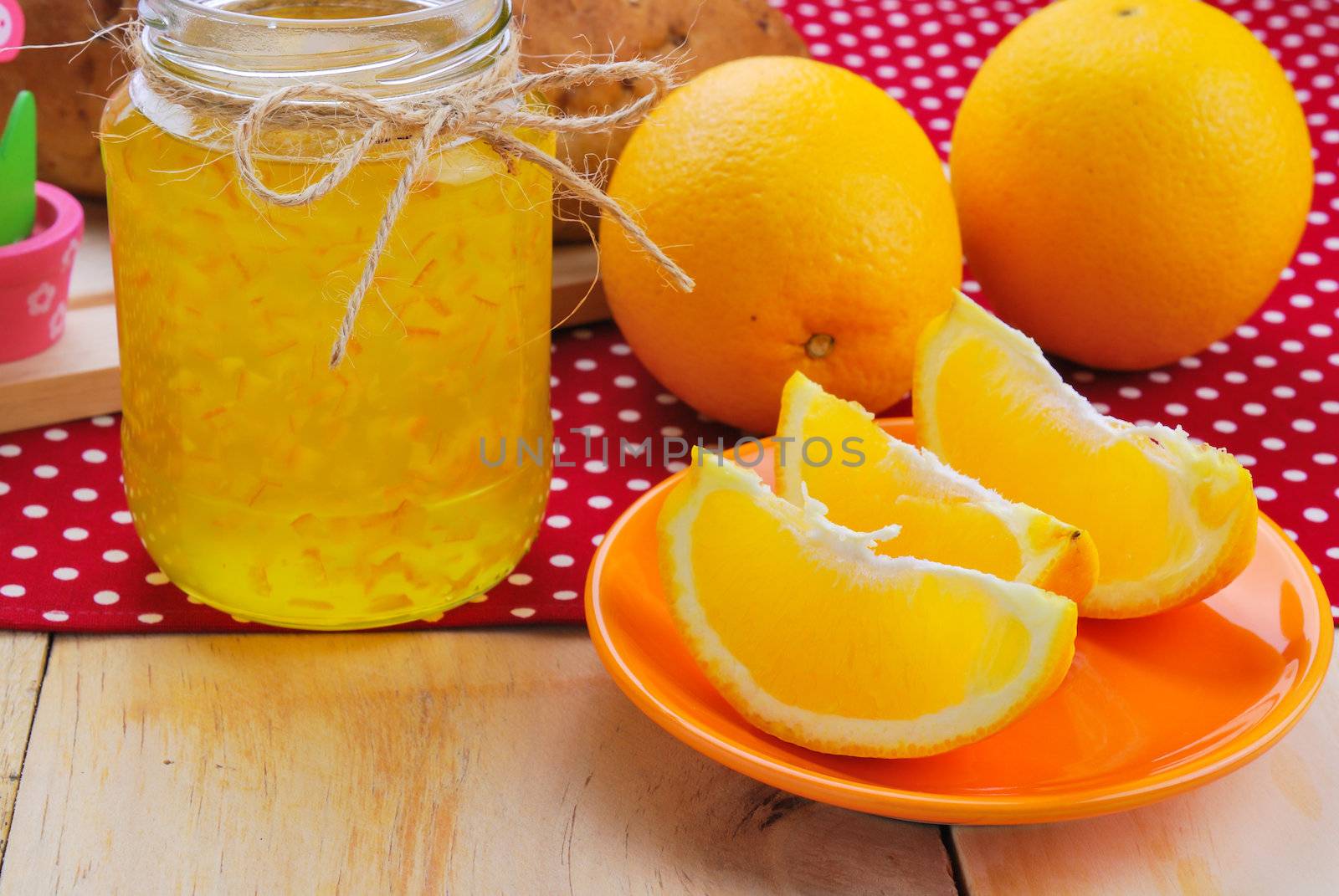 Orange and orange jam