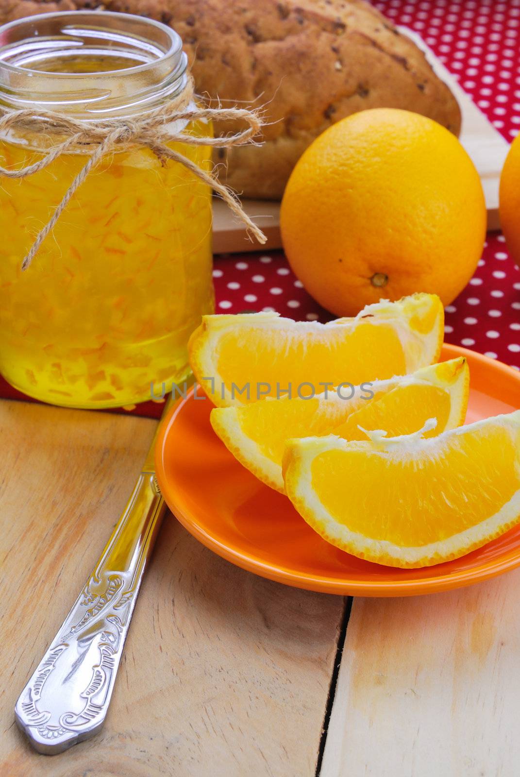 Orange and orange jam