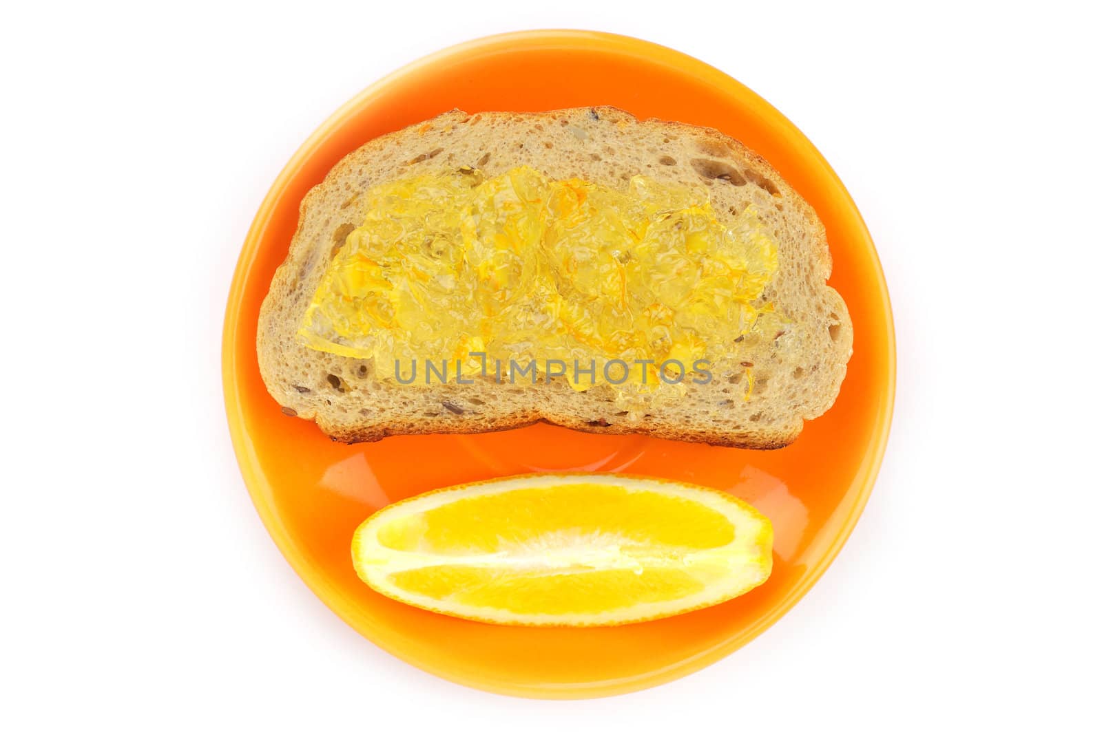 Orange jam and Wholegrain bread