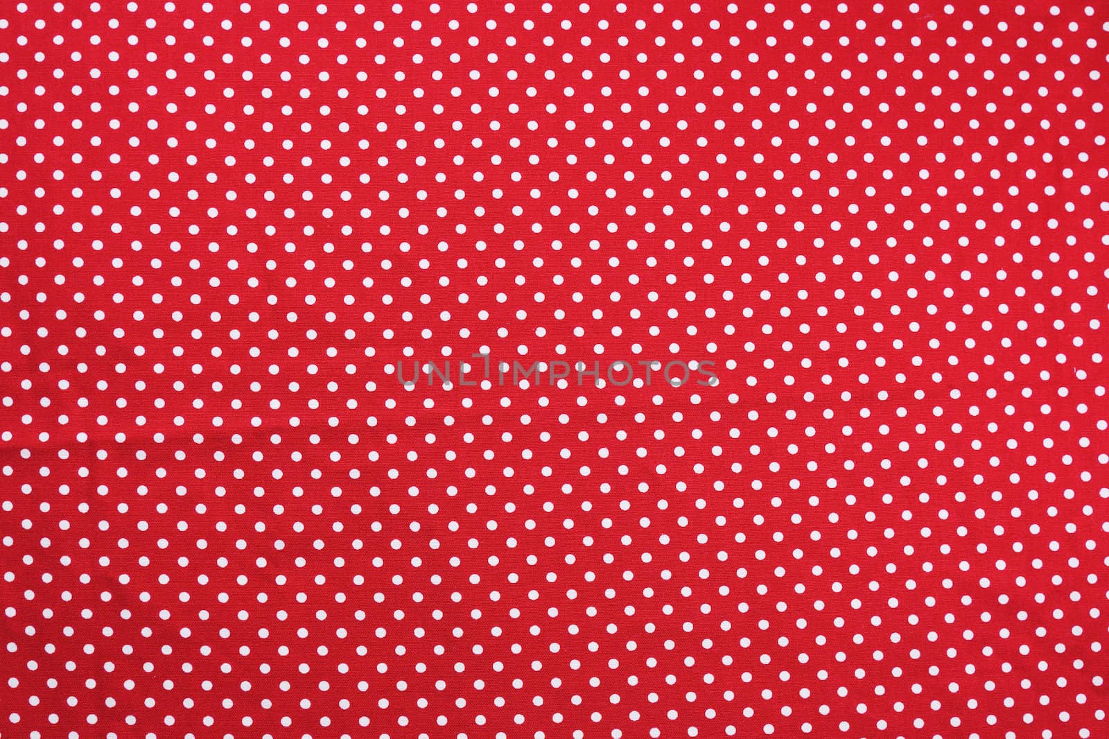 Red and white dot tablecloth texture