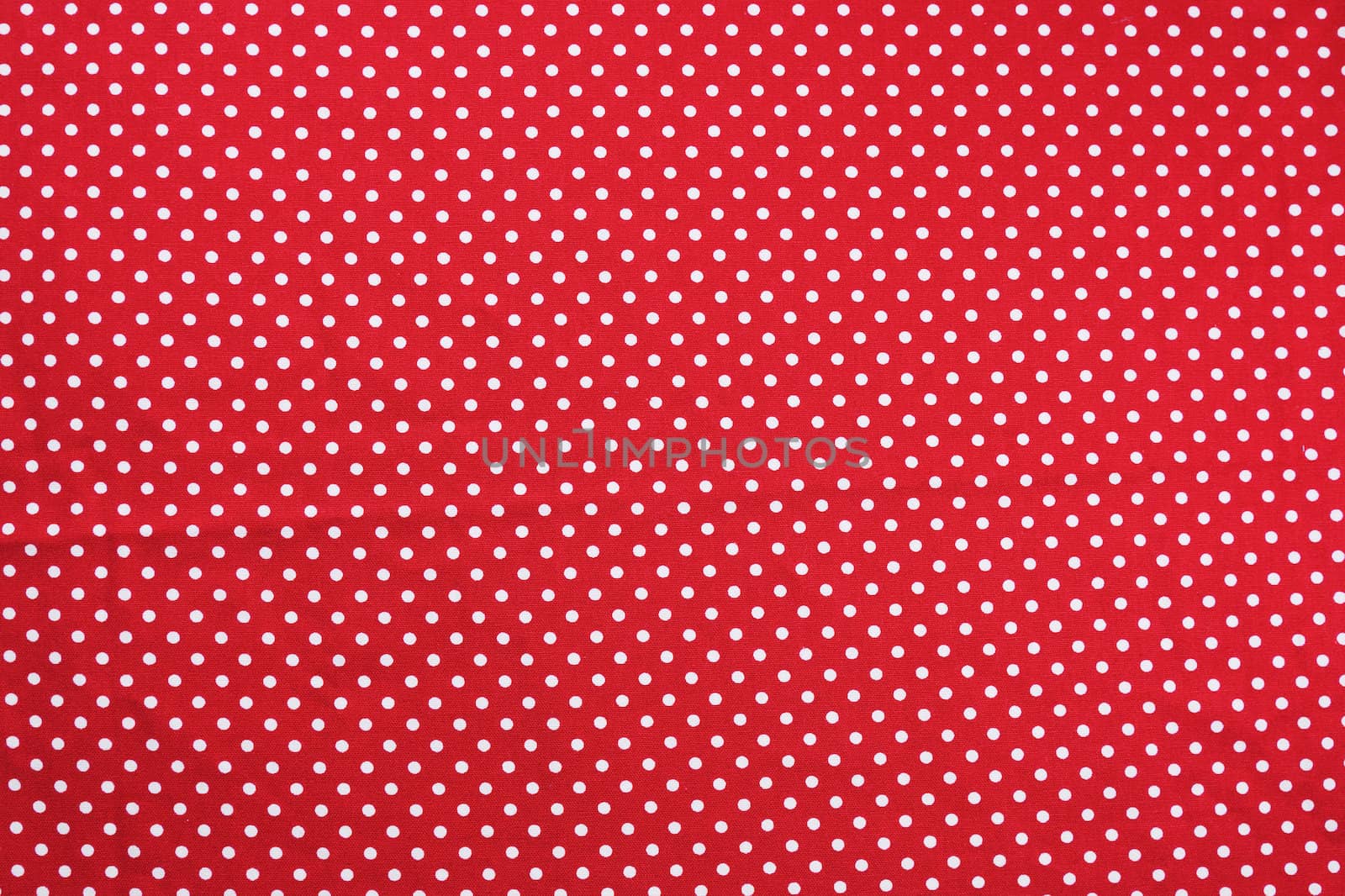 Red and white dot tablecloth texture