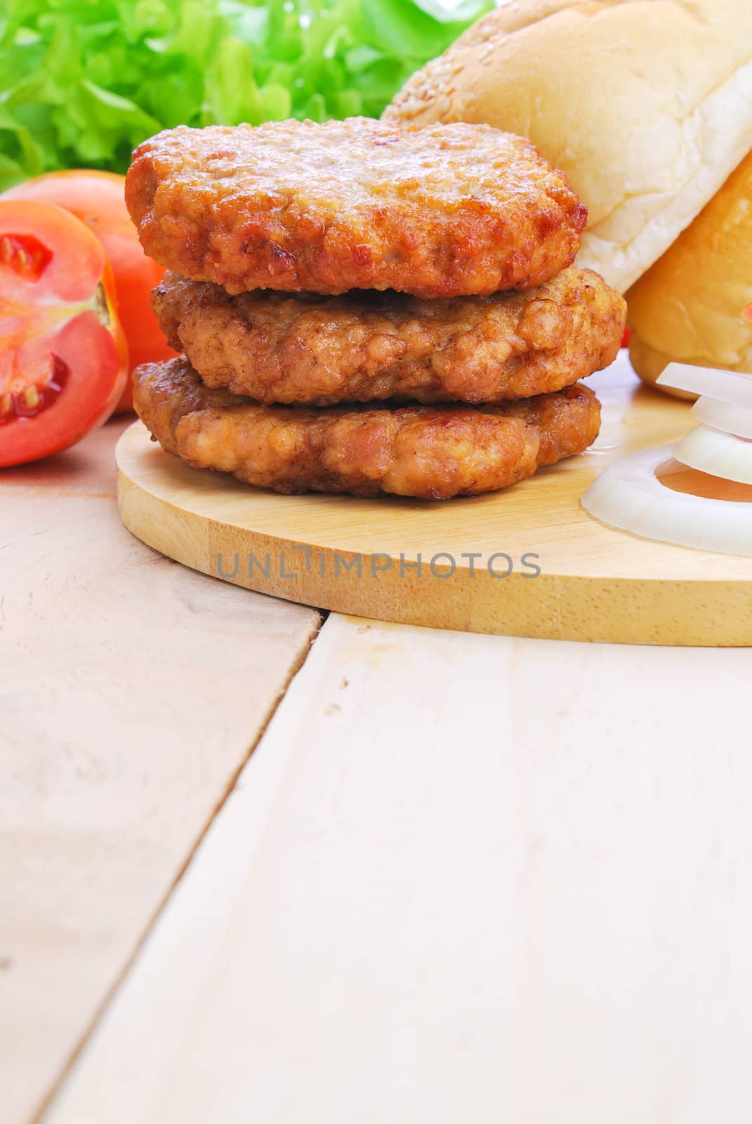 Homemade burger,hamburger with vegetable  by teen00000