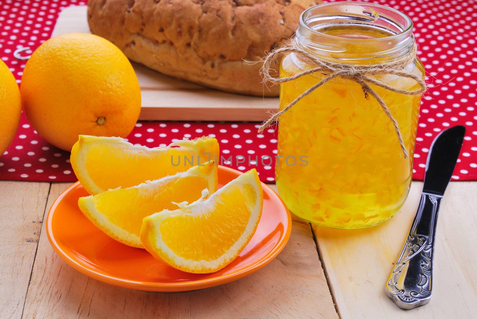 Orange and orange jam