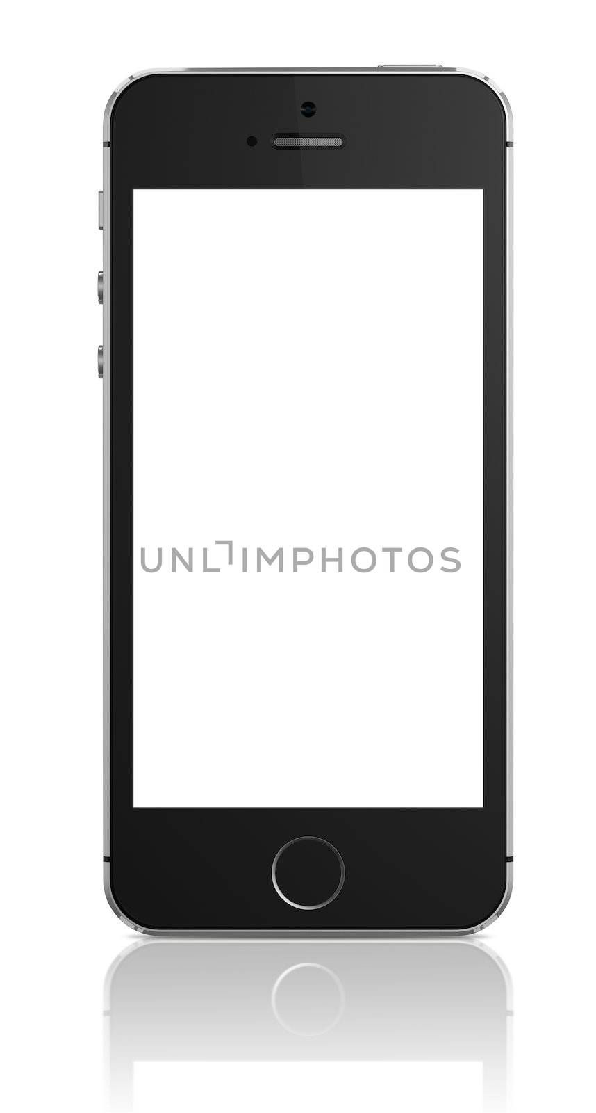 Smartphone with blank screen  by manaemedia