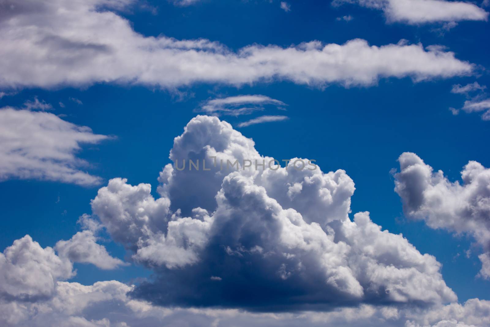 Dramatic sky full of clouds