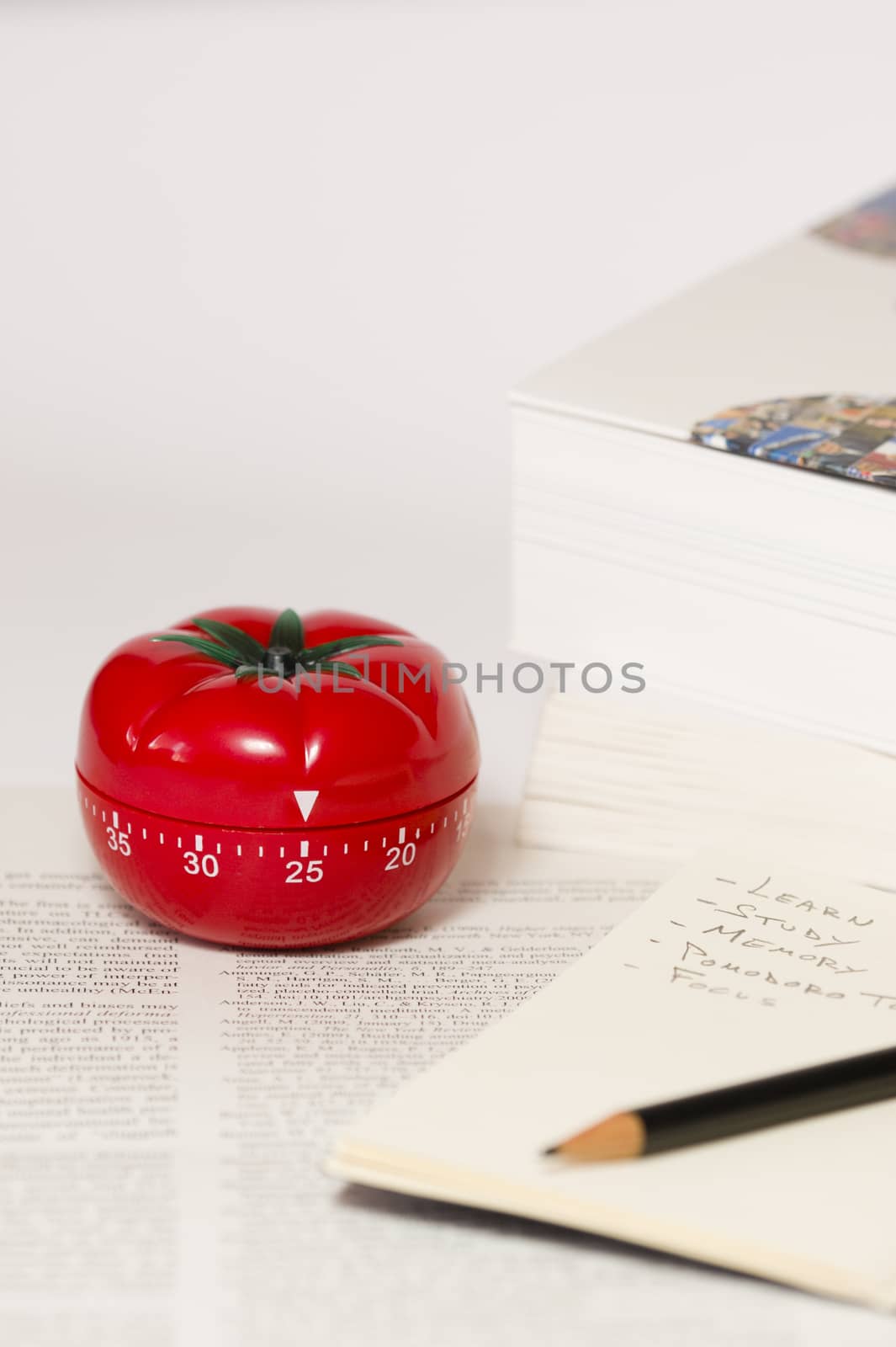 Pomodoro (tomato) technique is a study method that helps avoiding procrastination using a kitchen timer