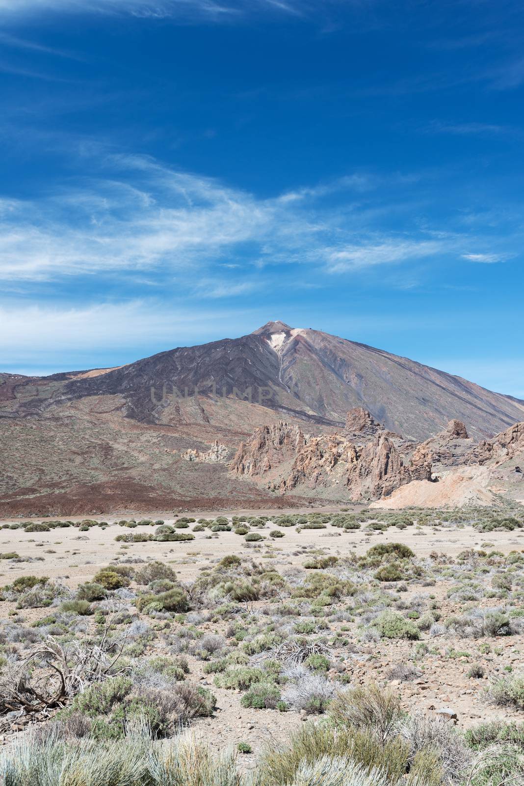 Teide volcano at National Park Roques de Garcia in Tenerife at Canary Islands