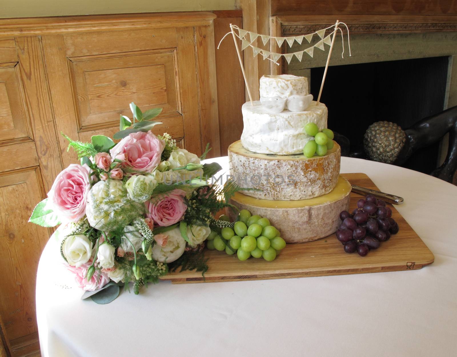 Cheese in shape of wedding cake