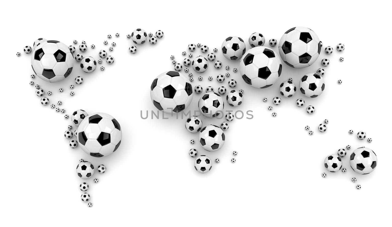 Soccer Ball World Map by make