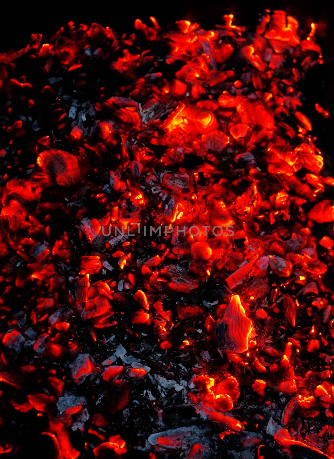 Bright sparkling embers as background                               