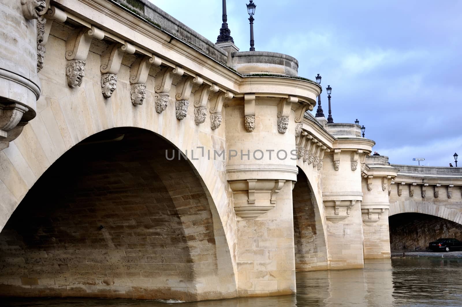 new bridge in Paris by NeydtStock