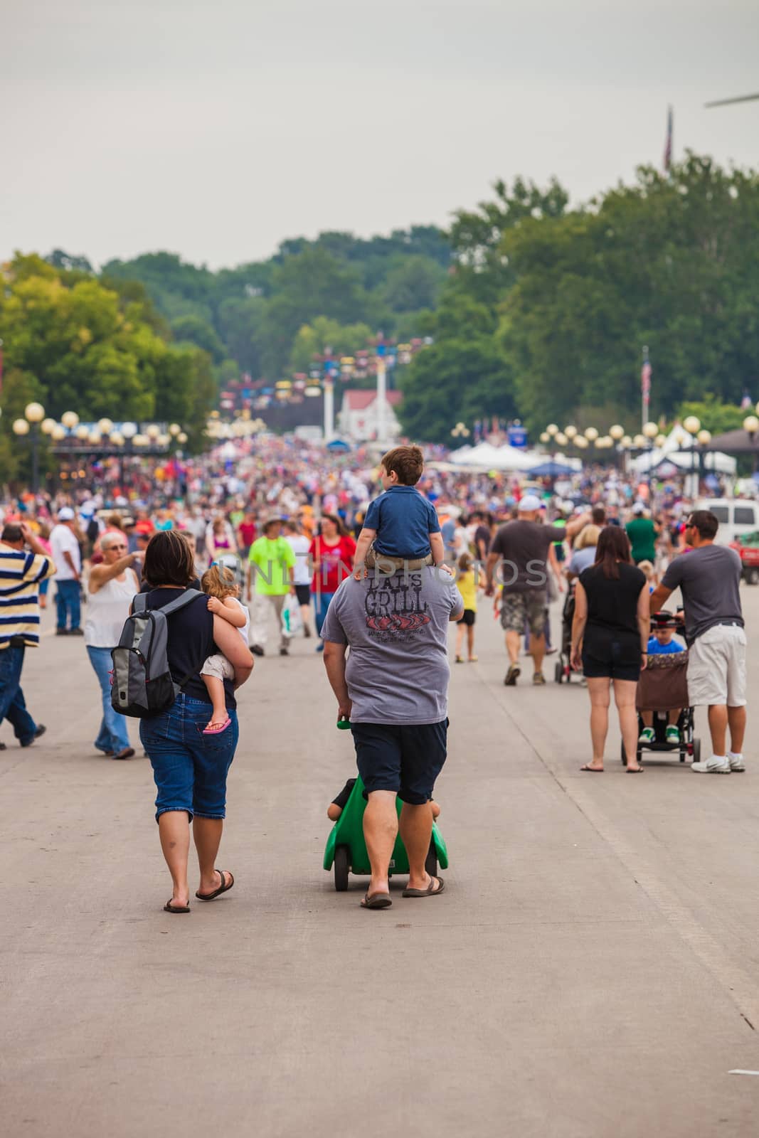 Family at Iowa State Fair by Creatista