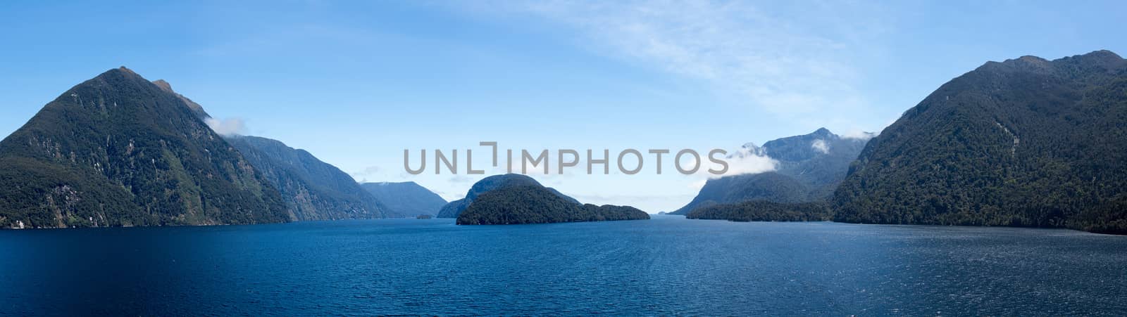 Fjord of Doubtful Sound in New Zealand by steheap