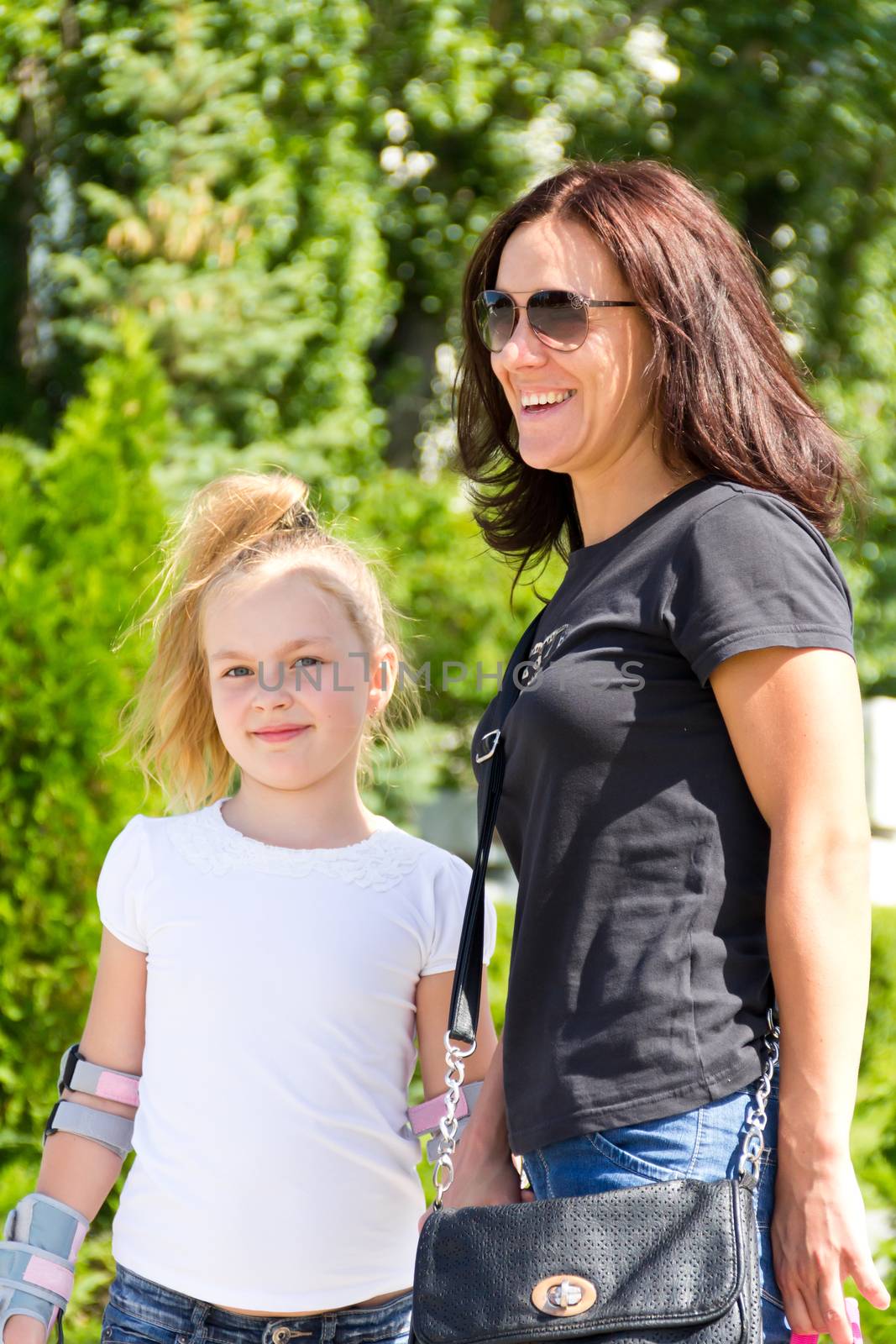 Photo of smiling happiest mother and daughter