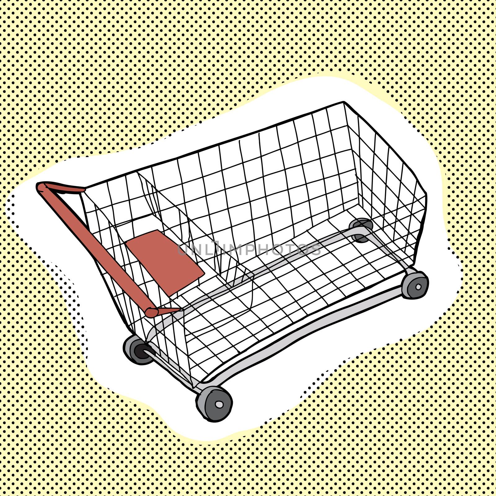 Metal Shopping Cart by TheBlackRhino