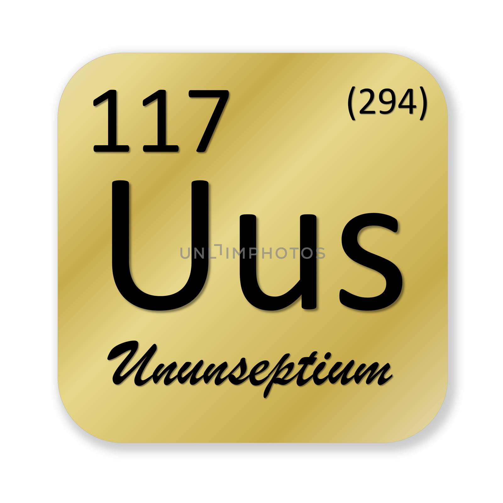 Ununseptium element by Elenaphotos21