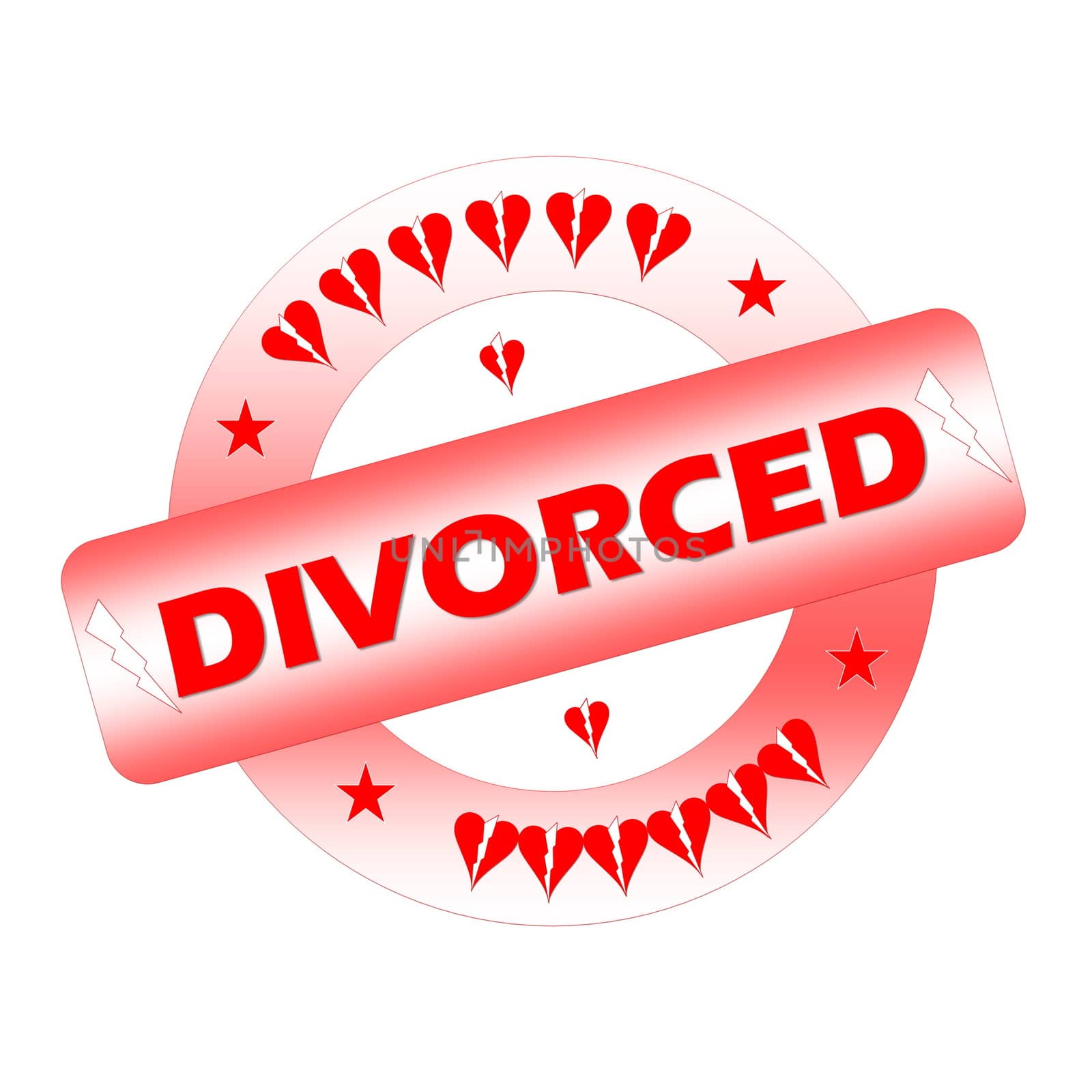 Divorced stamp by Elenaphotos21