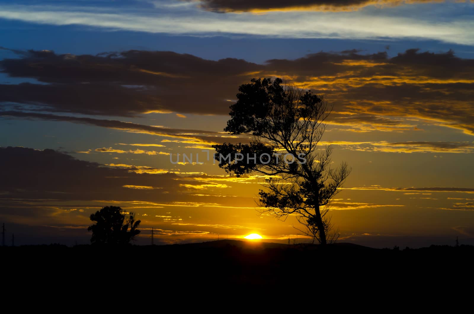 landscape sunset horizontal by Grufnar