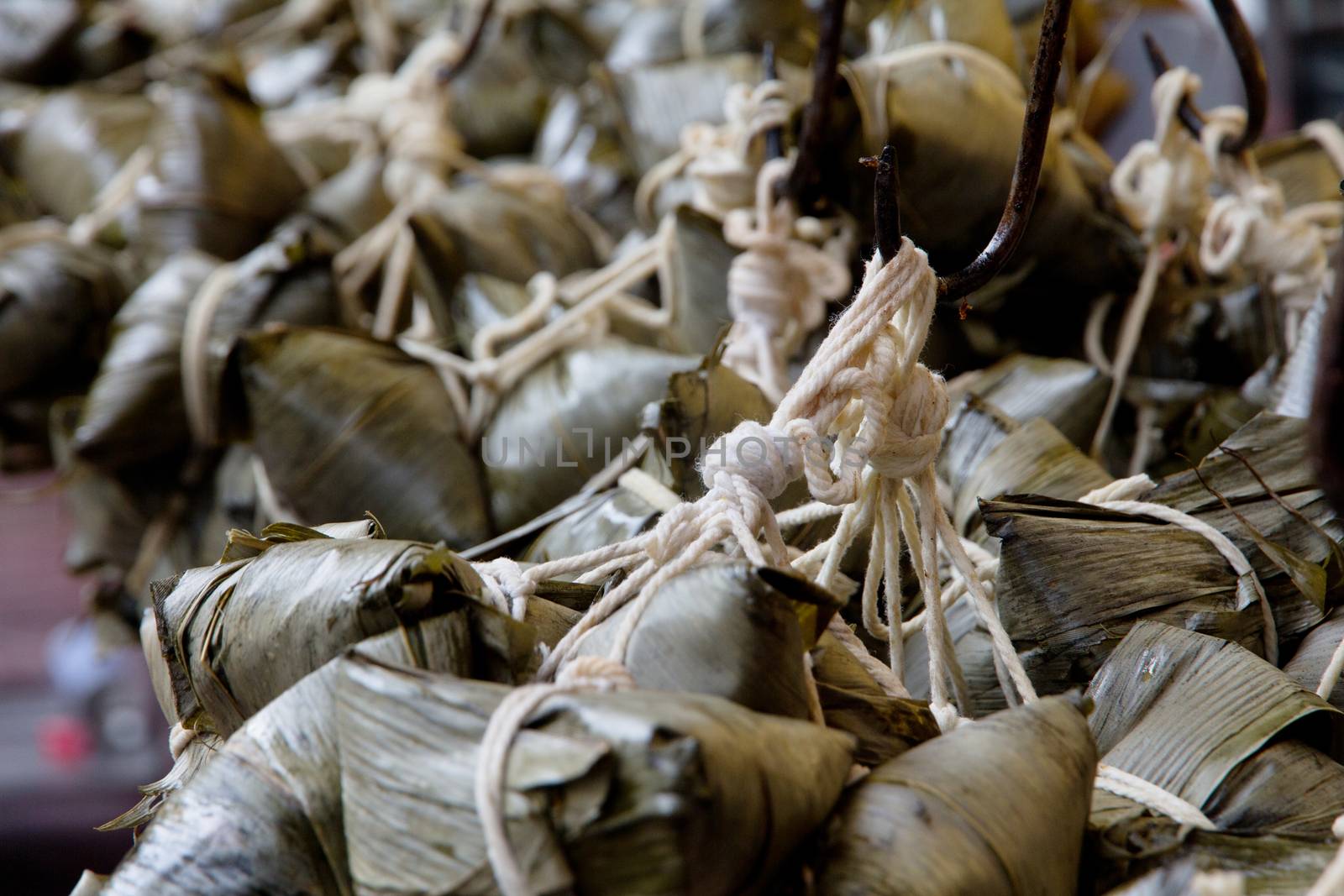 Chinese Rice Dumplings in market