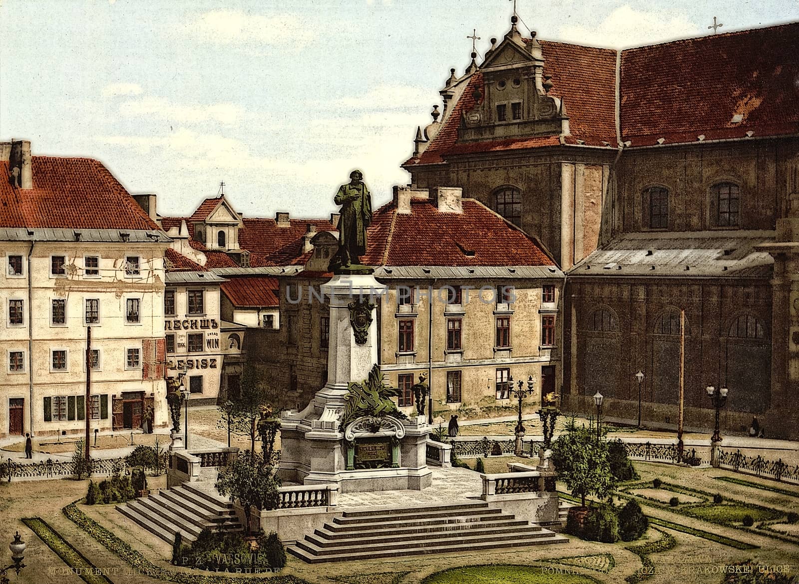 Mickiewicz Monument, Warsaw,Poland,