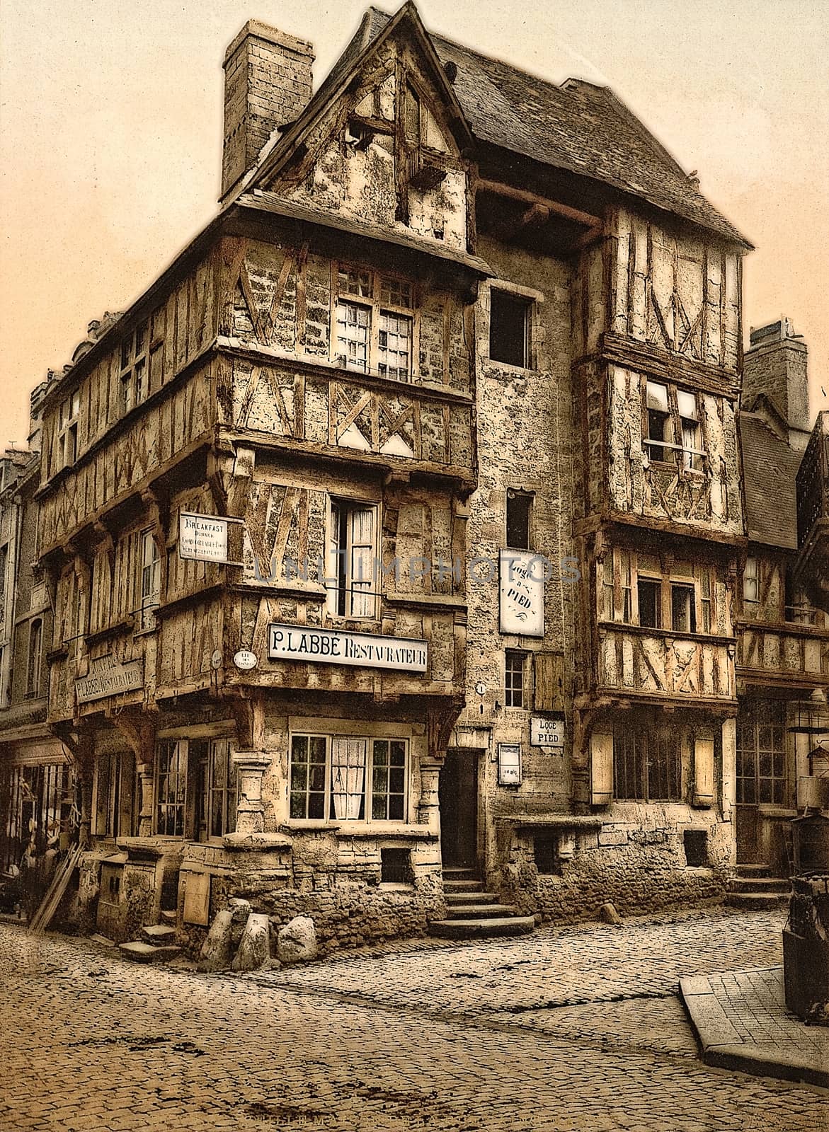 Old house, Rue St. Martin, Bayeux, France,