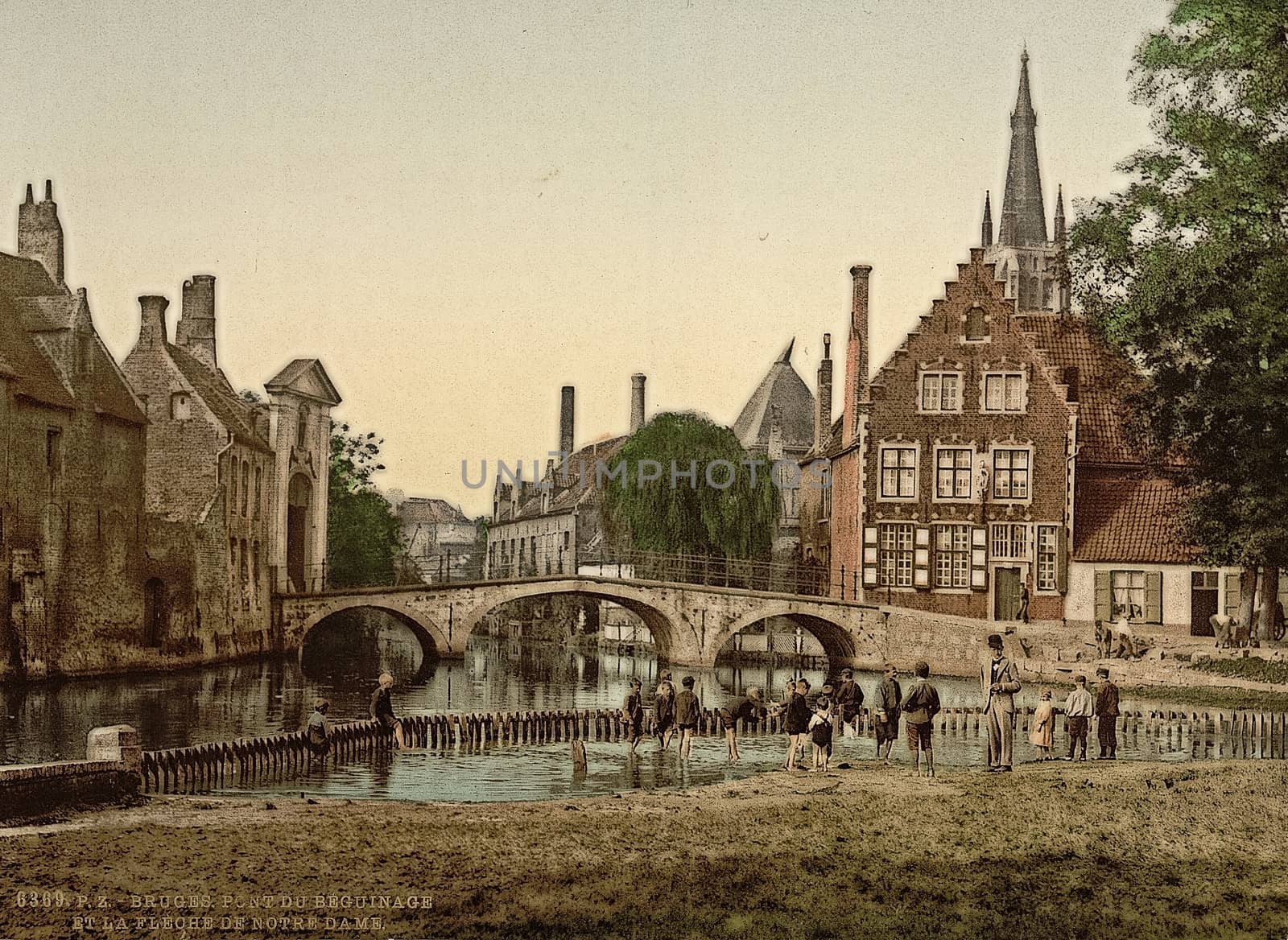 Spire of Notre Dame, Bruges, Belgium,