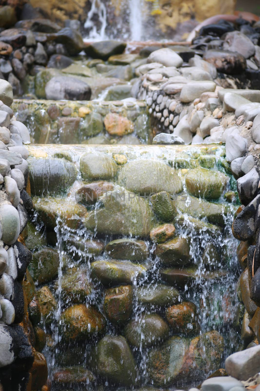 There's the gardening use the stone and waterfall.