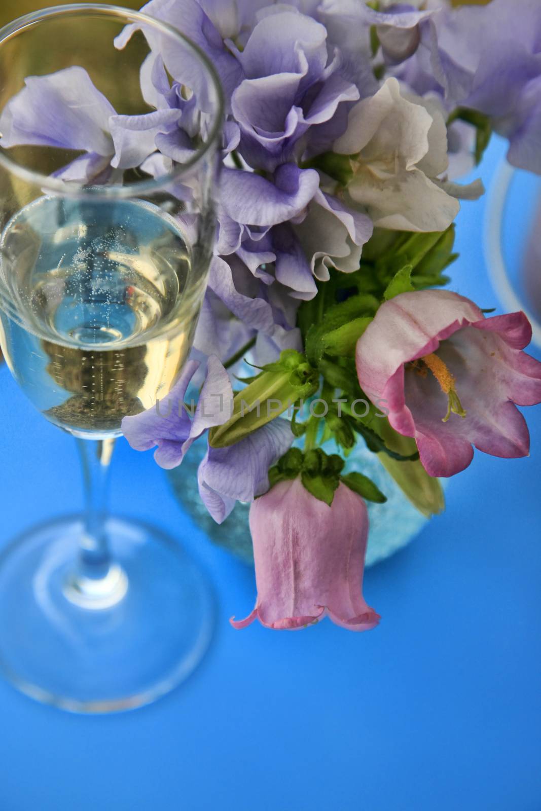 Close up of beautifully laid tables at wedding reception venue