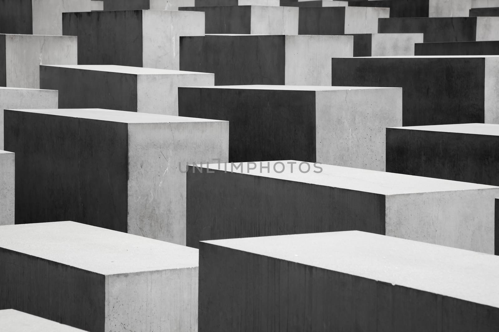 The Memorial to the Murdered Jews of Europe on September in Berlin, Germany. The site contains 2,711 concrete slabs and was designed by Peter Eisenman and Buro Happold.