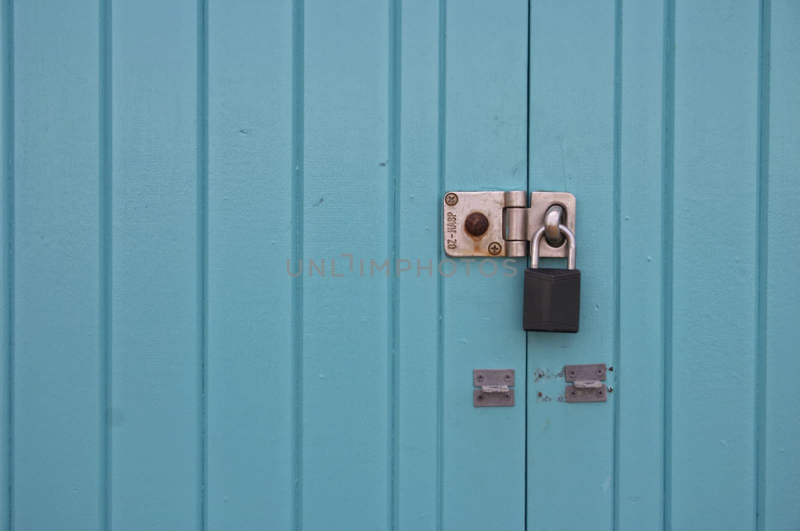 Pastel door with locked key