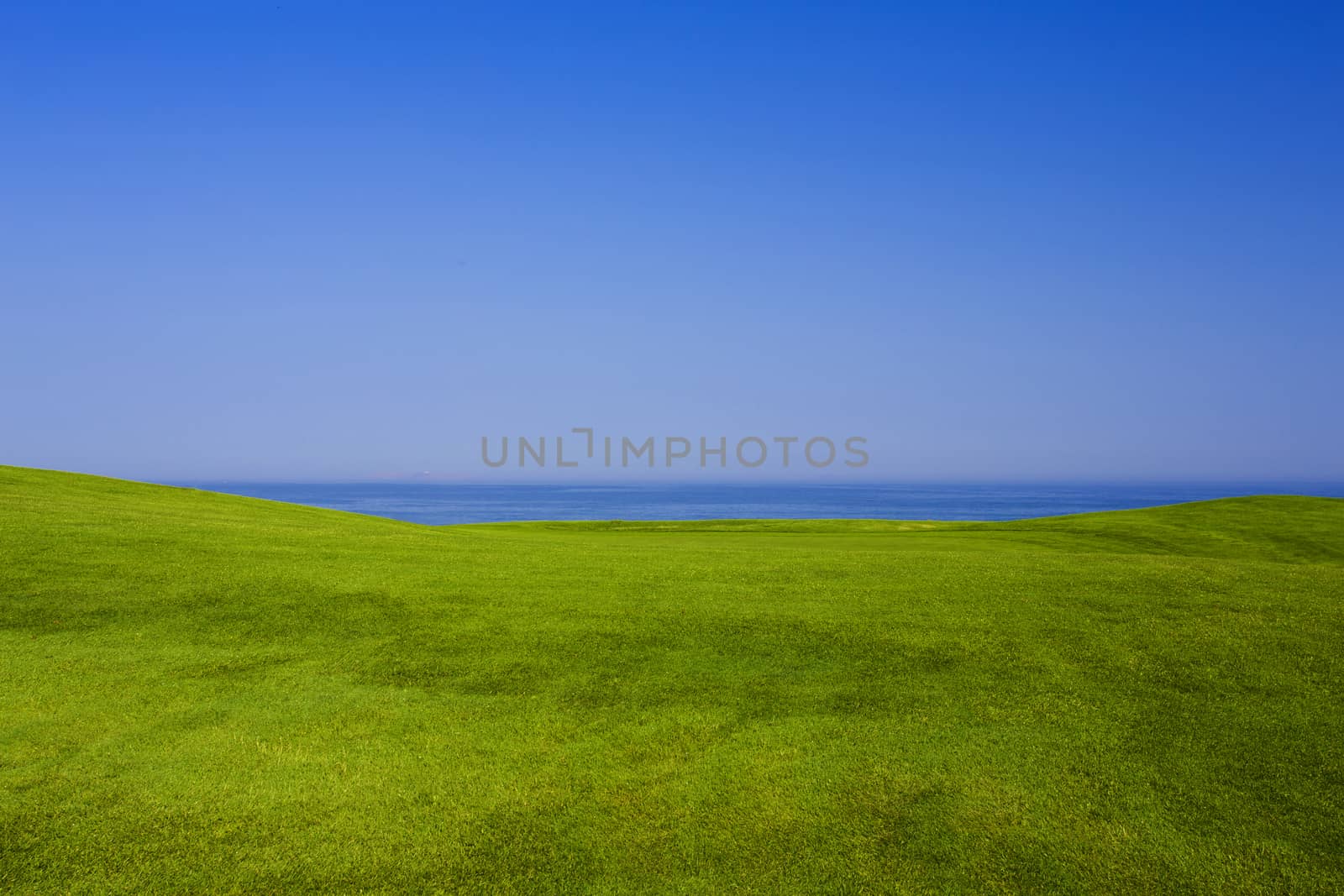 Beautiful landscape with an amazing blue sky