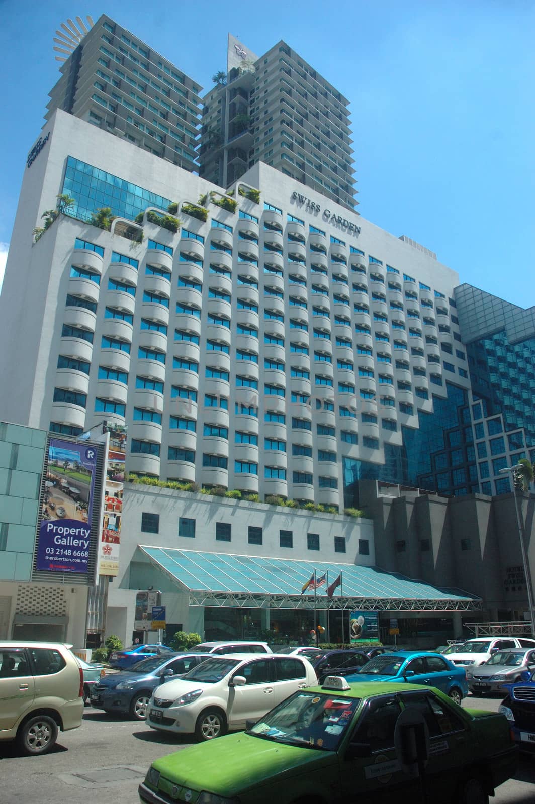 Kuala Lumpur, Malaysia - June 8, 2013: Swiss Garden Hotel at Bukit Bintang, Malaysia.