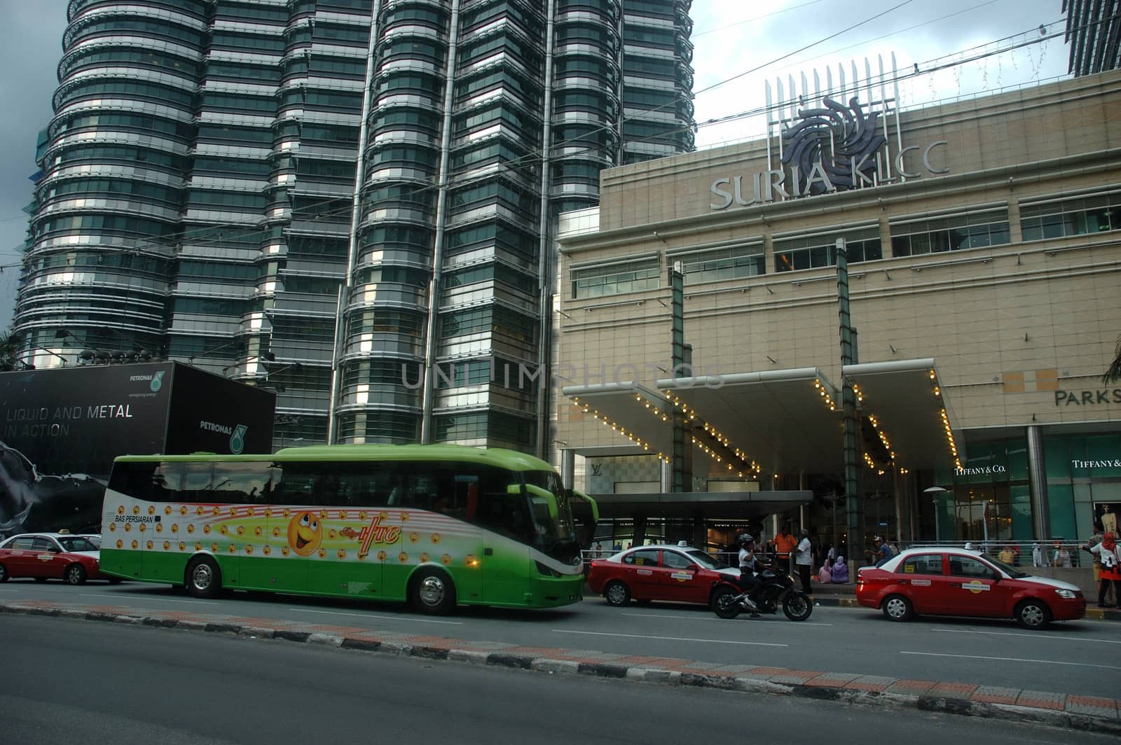 Kuala Lumpur, Malaysia - June 8, 2013: Road traffic at Kuala Lumpur city, Malaysia.