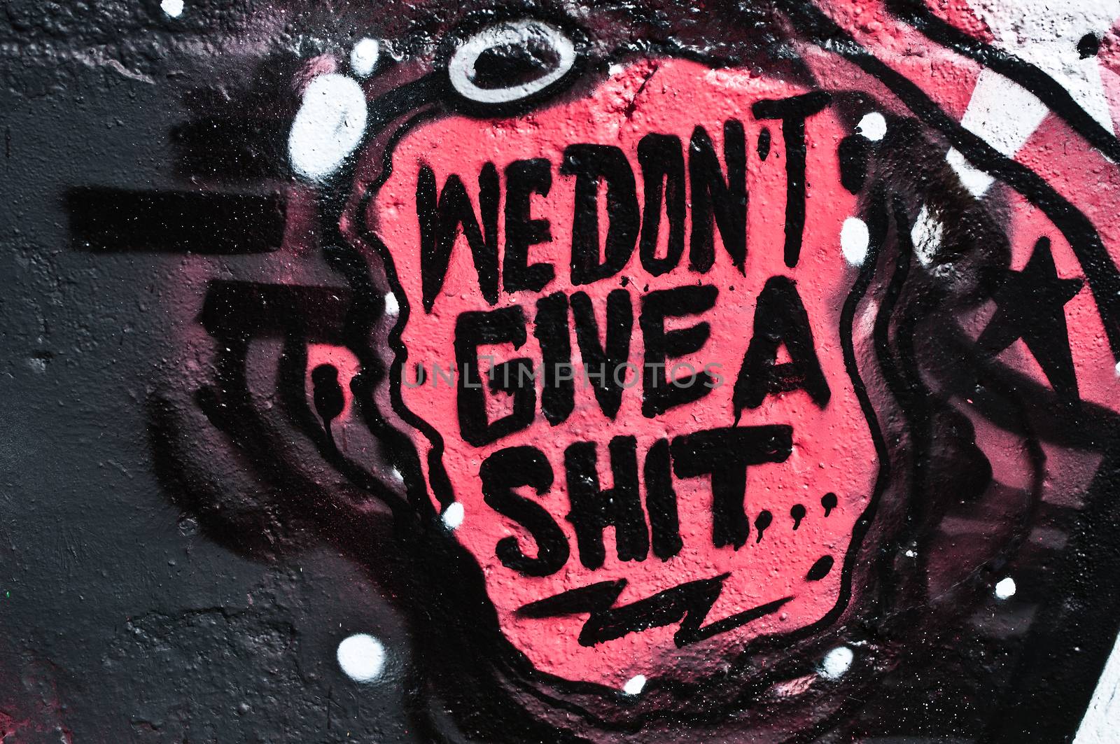 Urban Art - we don't give a shit by NeydtStock