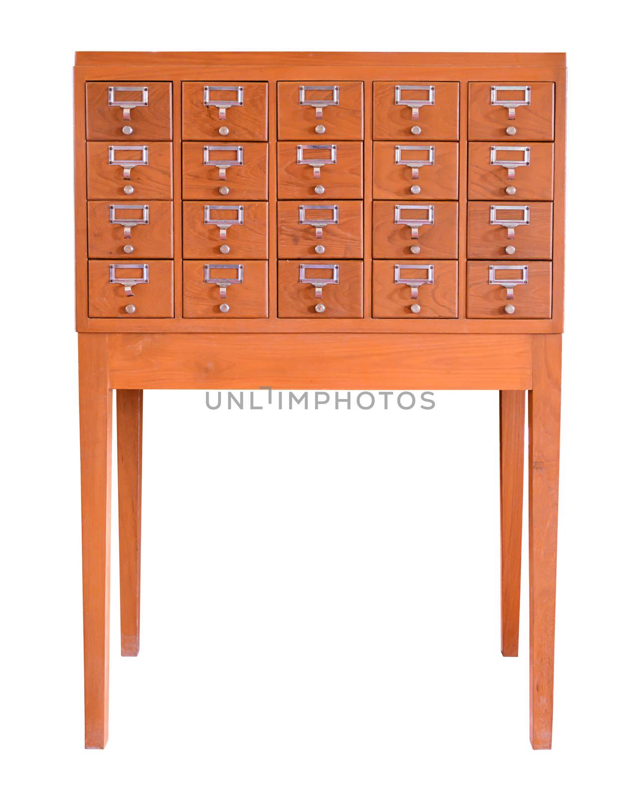 Wooden cabinet by NuwatPhoto