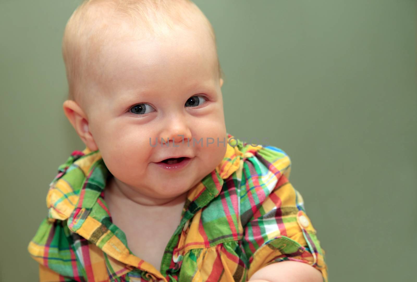 Portrait of adorable baby by friday