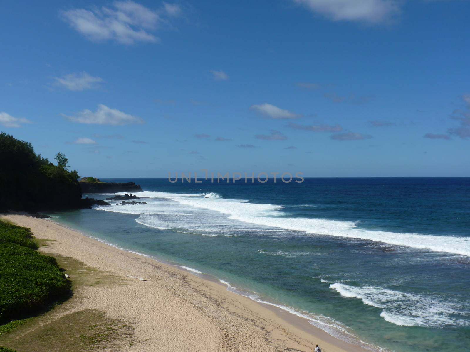 Beach At Gris Gris Cliff In Souillac, South Of Mauritius Island