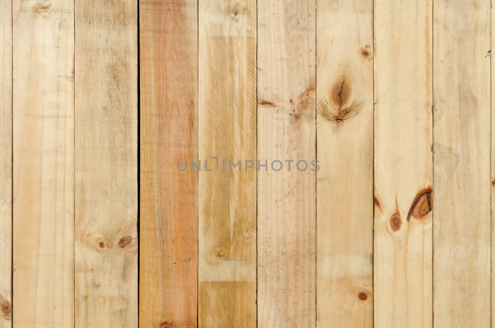 Close up of gray wooden fence panels by nopparats