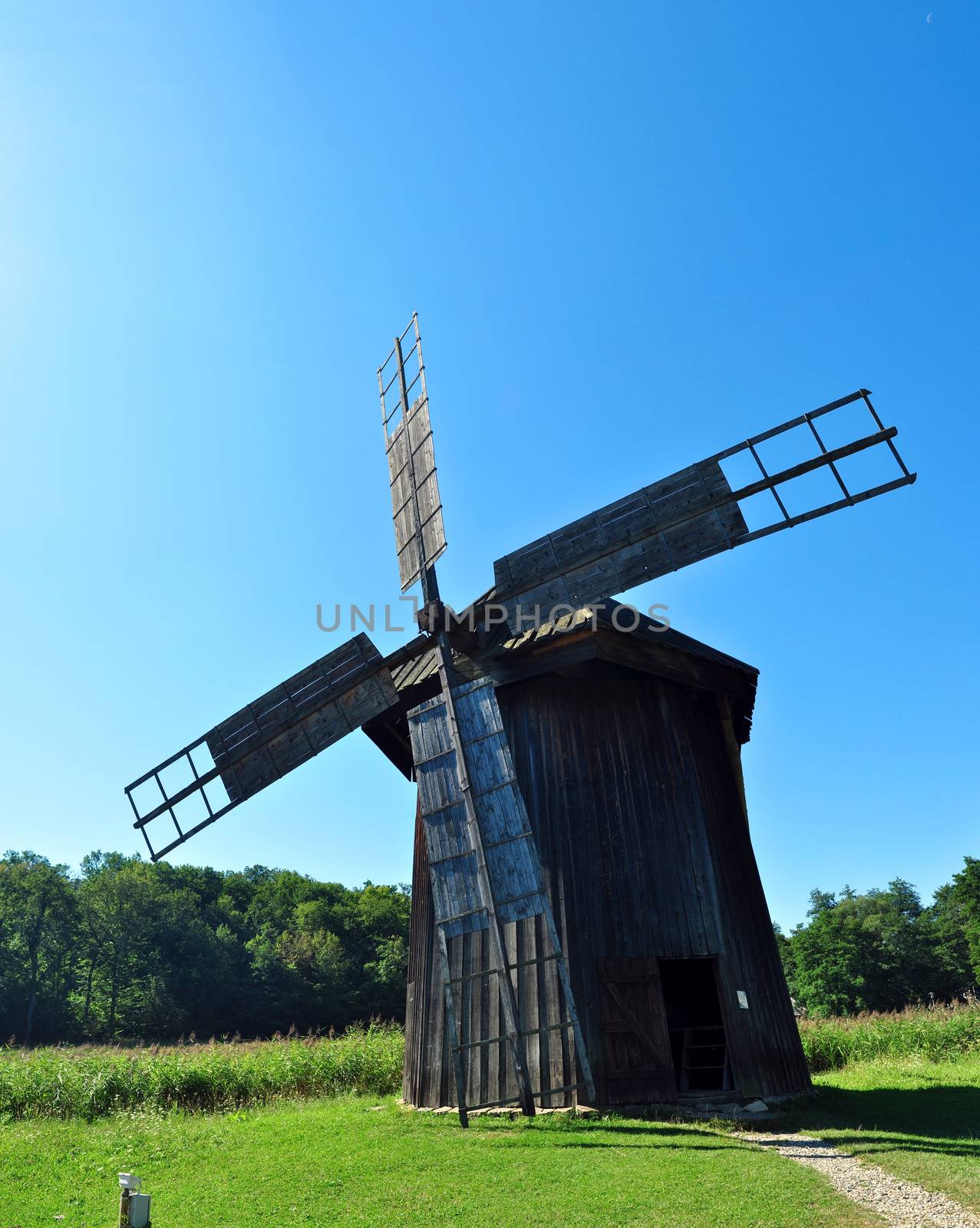 sibiu romania ethno museum wood wind mill
