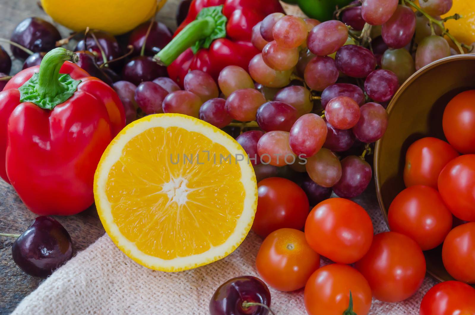 mix fruits and vegetable for health