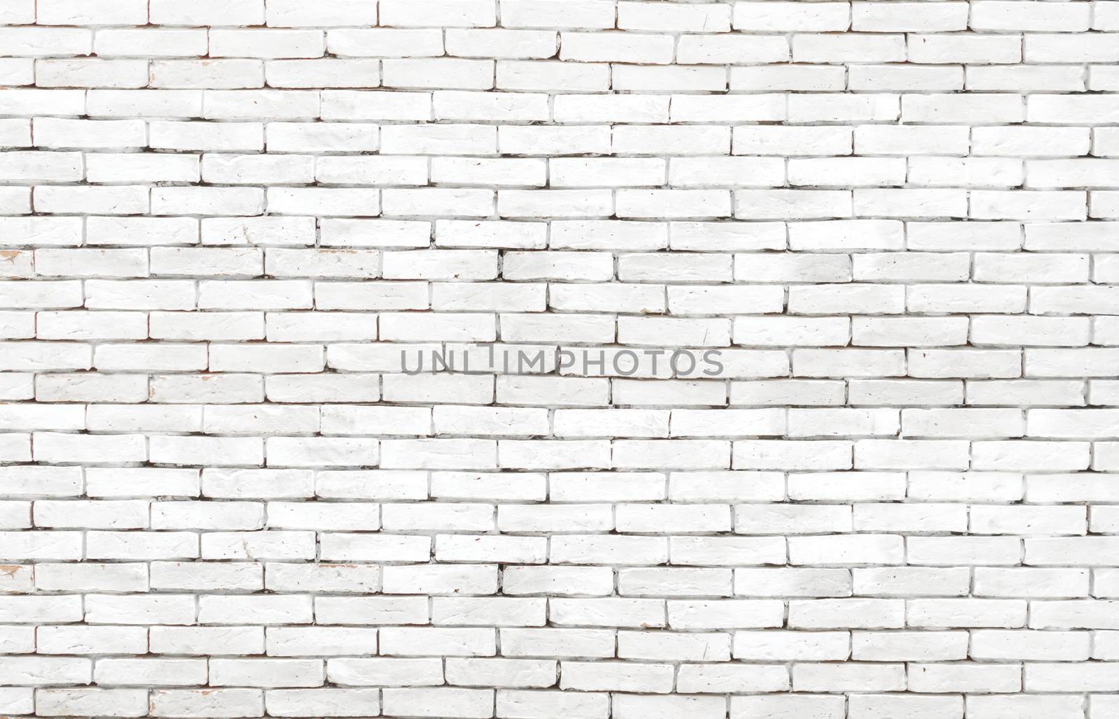 High resolution white grunge brick wall background by nopparats
