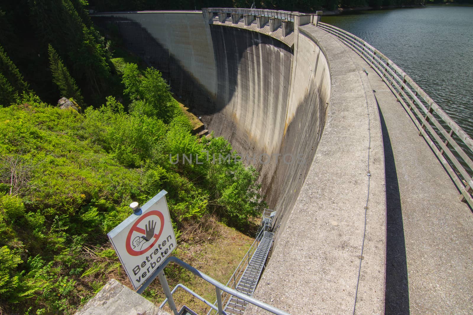 Dam reservoir in the Alps, Austria