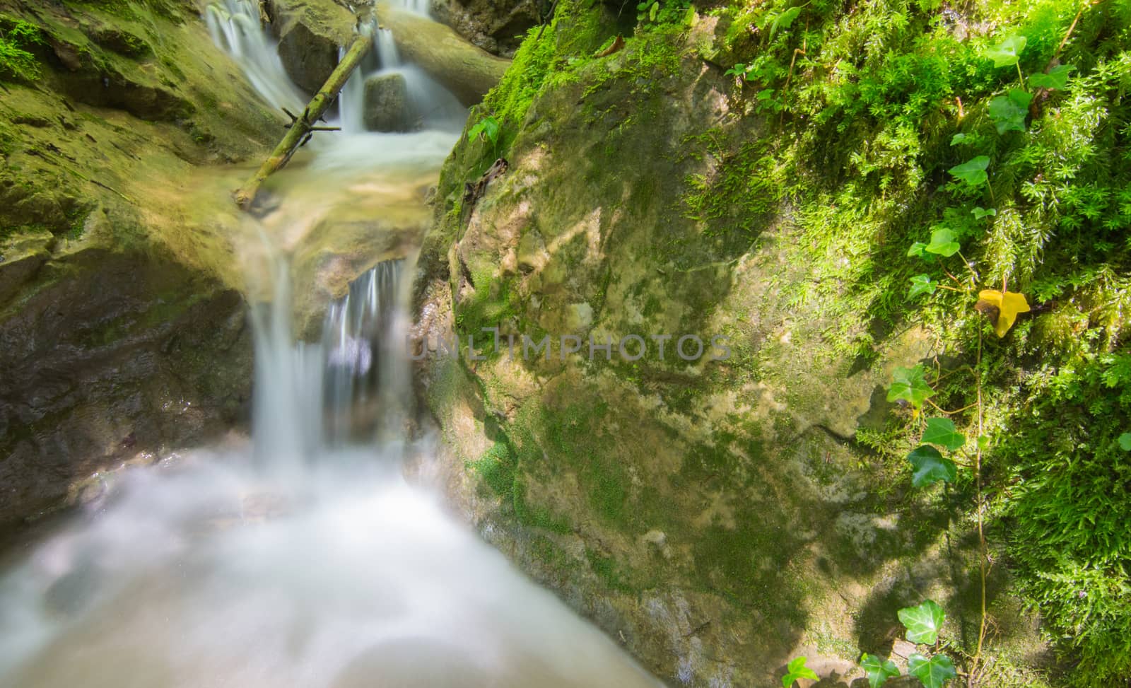 Waterfall closeup in the Alps, Austria