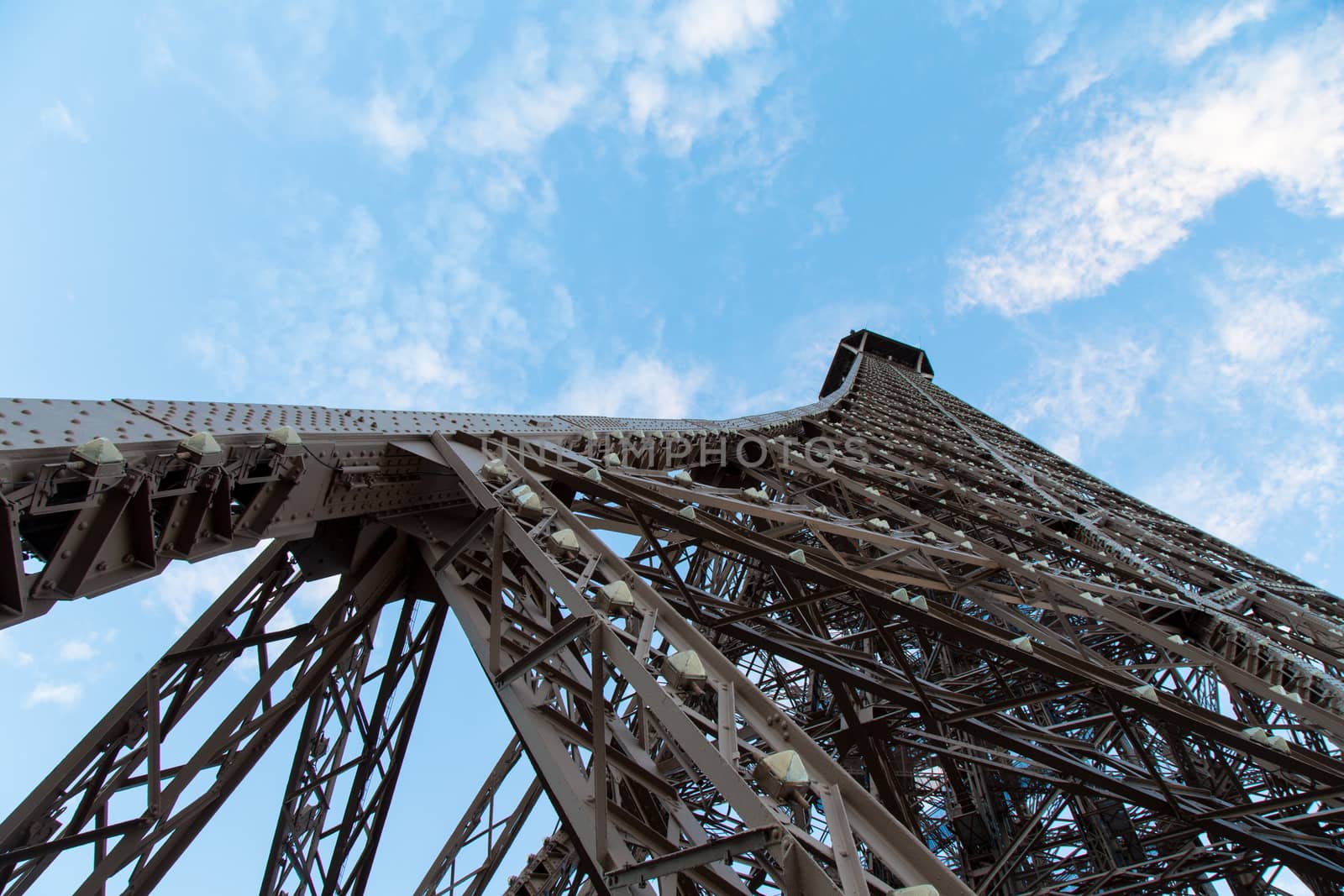 Eiffel Tower in Paris France seen from the Seine River