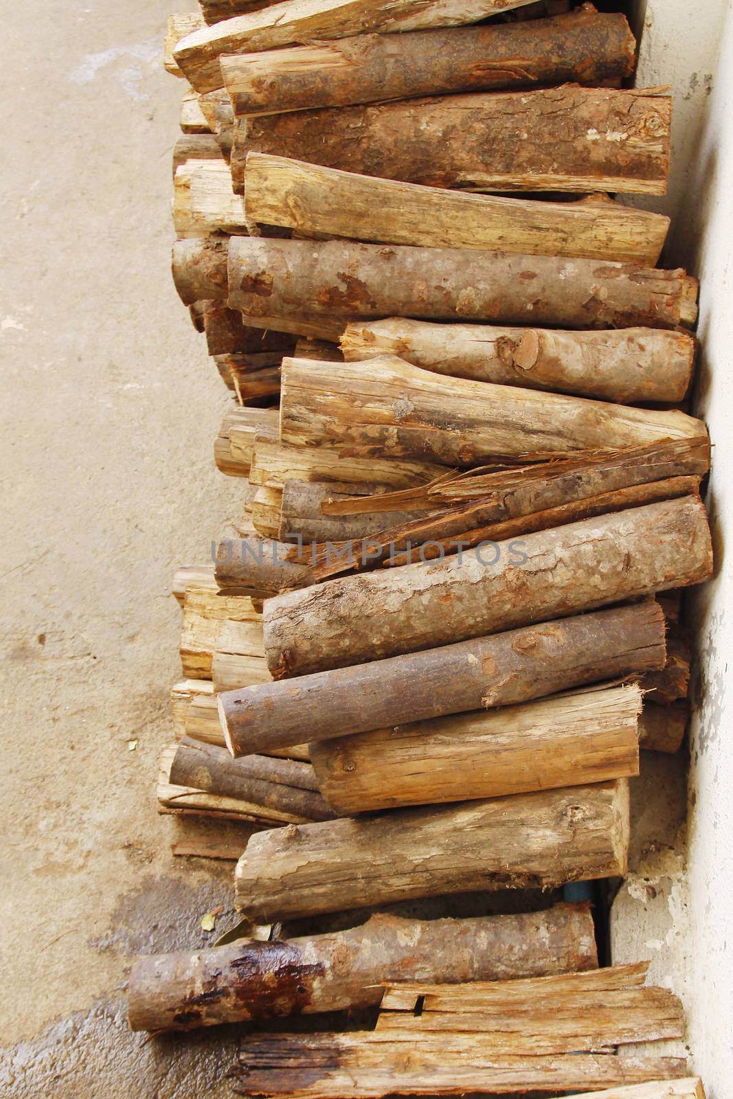 Photo of Stack of chopped firewood