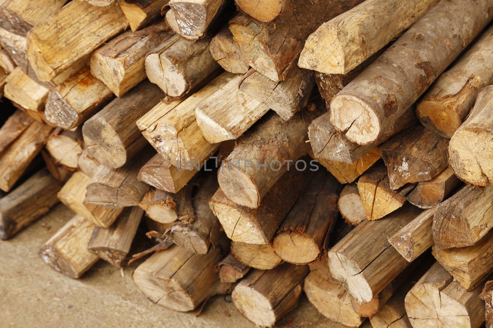 Photo of Stack of chopped firewood